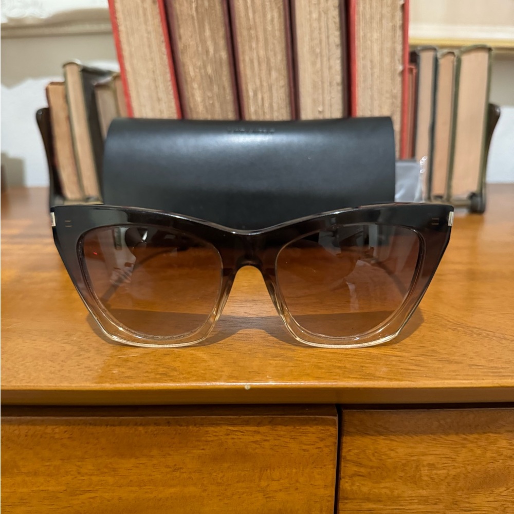 Women's Saint Laurent Gradient Brown Sunglasses